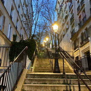 Steps to our apartment in Montmartre