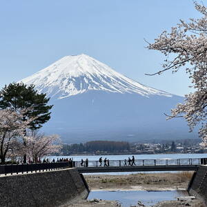 Mount Fuji across Lake Kawaguchi