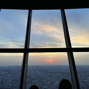 Sunset view from Tokyo Skytree