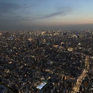 Twilight view from Tokyo Skytree