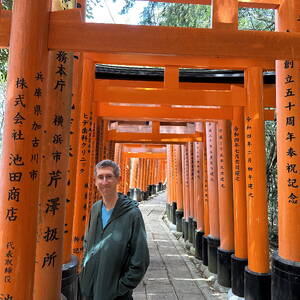 Hiking up Fushimi Inari shrine, Kyoto