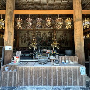 Interior of Godai-do Temple