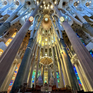 Altar and ceiling, Sagrada Familia