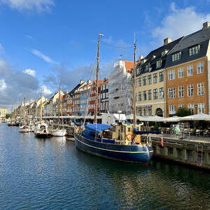 Looking along Nyhavn