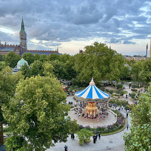 View of Tivoli Gardens from the ferris wheel