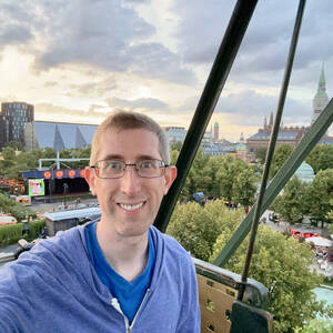 On the ferris wheel at Tivoli Gardens