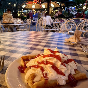 Not quite a funnel cake, but still delicious