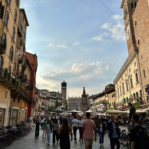 Walking the old town in Verona