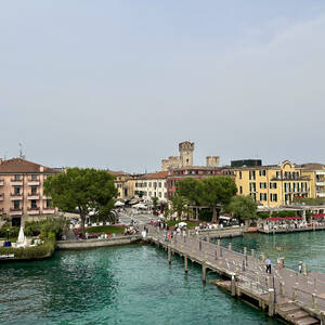 Town of Sirmione on Lago di Garda