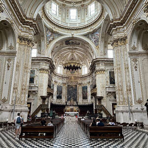 Interior of cathedral in Bergamo