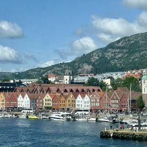 View of Bryggen in Bergen