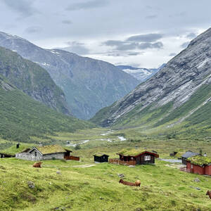 Alpine lookout in Stryn