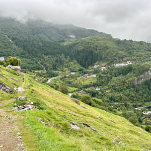 Hiking trails in Geiranger